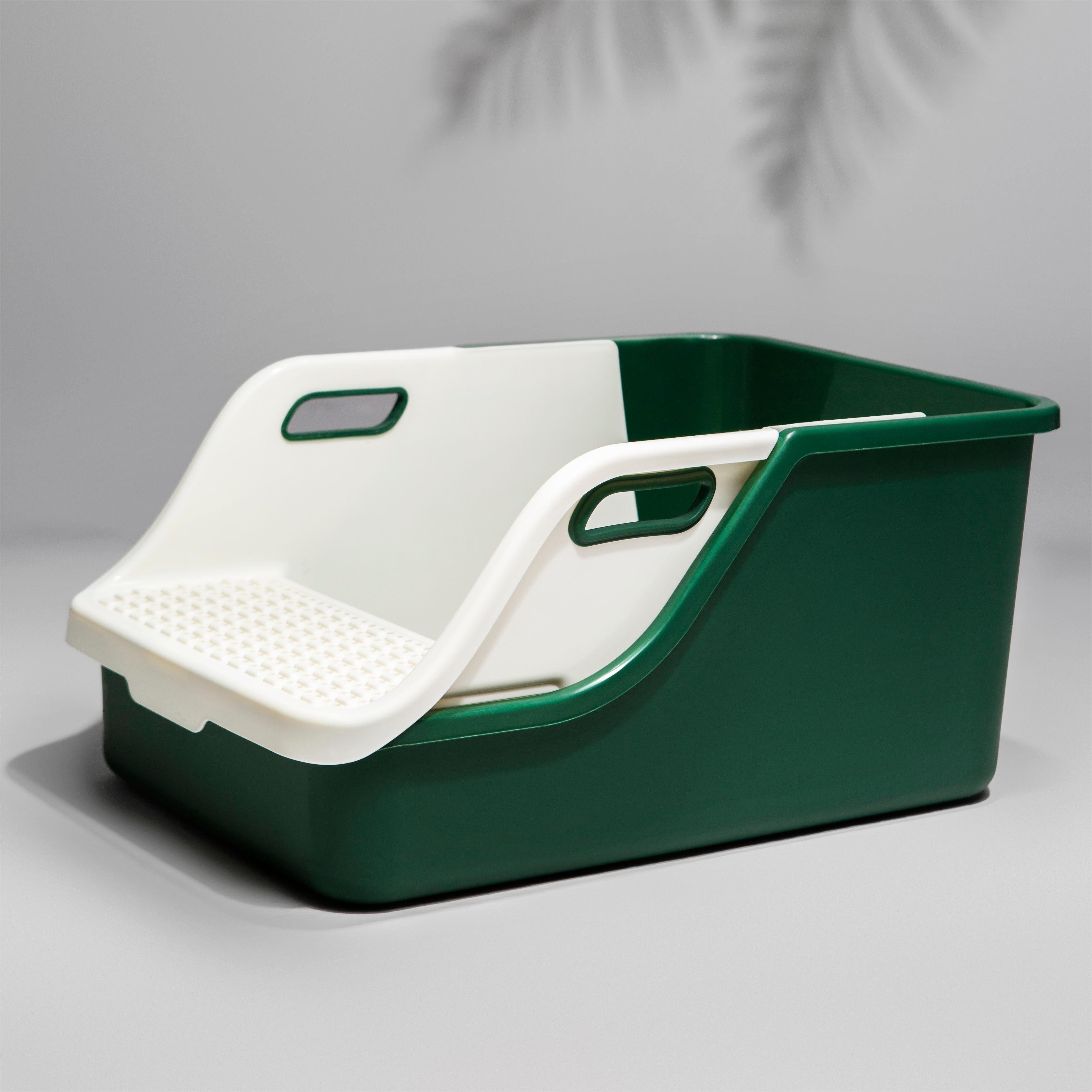 UPKEYE One-Scoop Clean Lazy Cat Litter Box - Extra Large, Easy Clean, Ideal for Multiple or Plush Cats