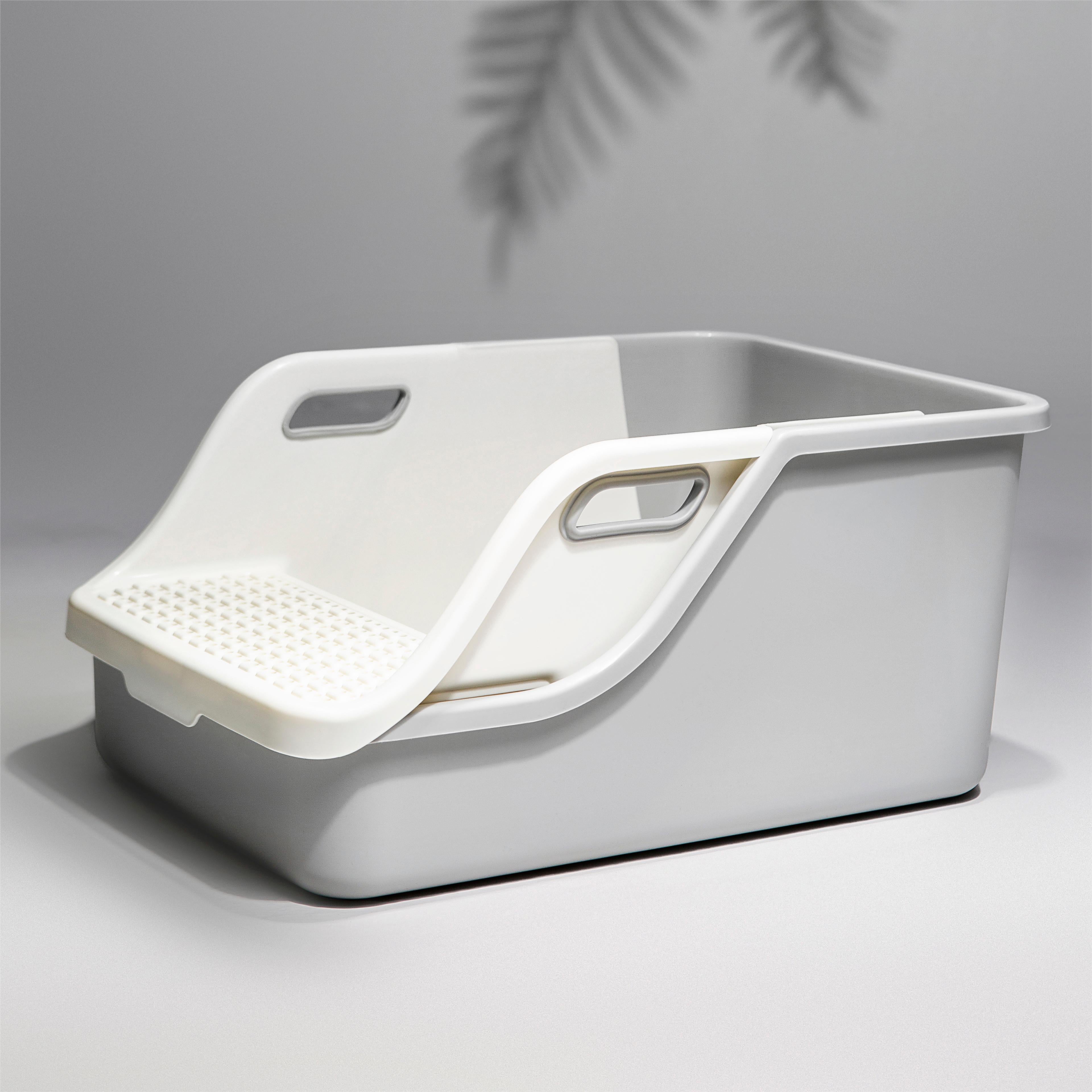 UPKEYE One-Scoop Clean Lazy Cat Litter Box - Extra Large, Easy Clean, Ideal for Multiple or Plush Cats