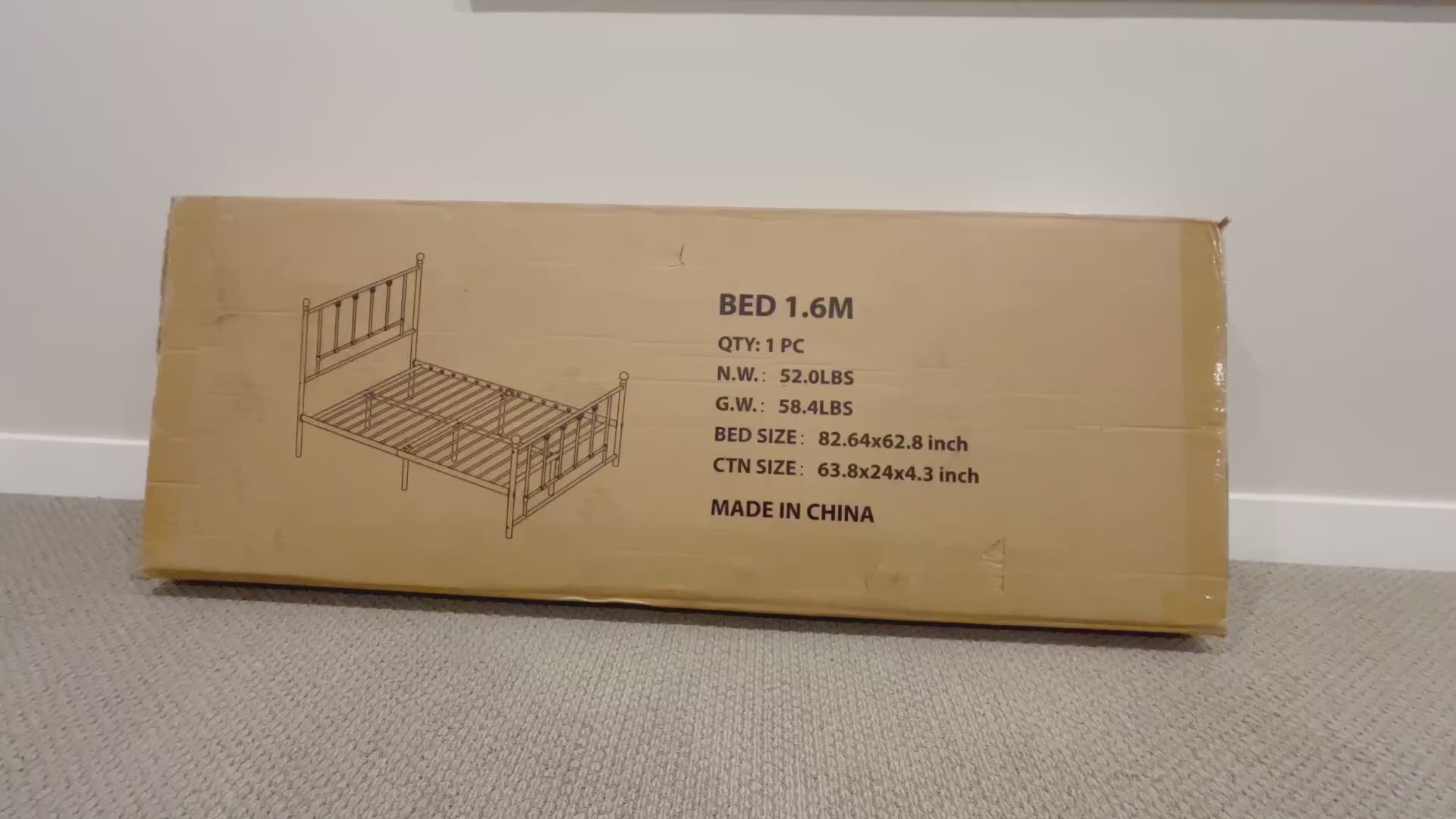 LEVELEVE 14 Inch Full Size Victorian Vintage Metal Platform Bed Frame with Headboard and Footboard, Underbed Storage, No Box Spring Needed, Easy Assembly, Black